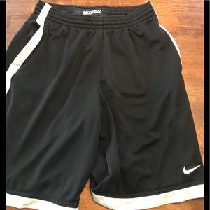 Nike black medium basketball shorts
